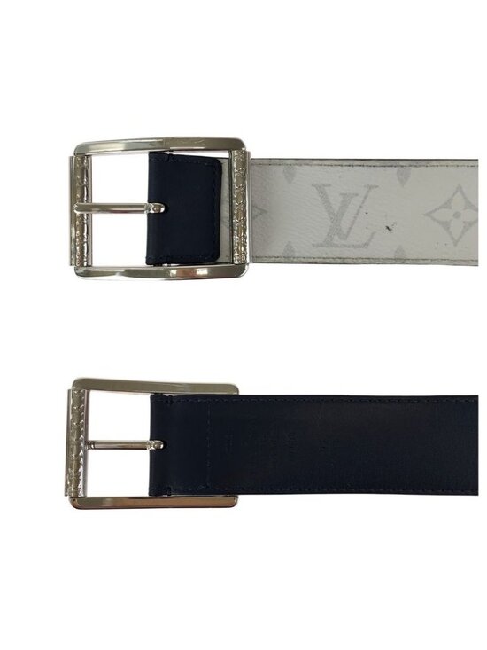 Louis Vuitton Monogram Ceinture Li Verso White Black